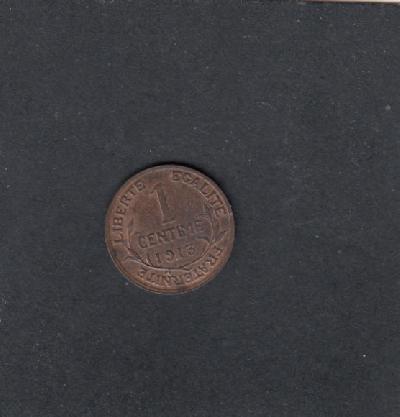 Beschrijving: 1 Centime LIBERTY